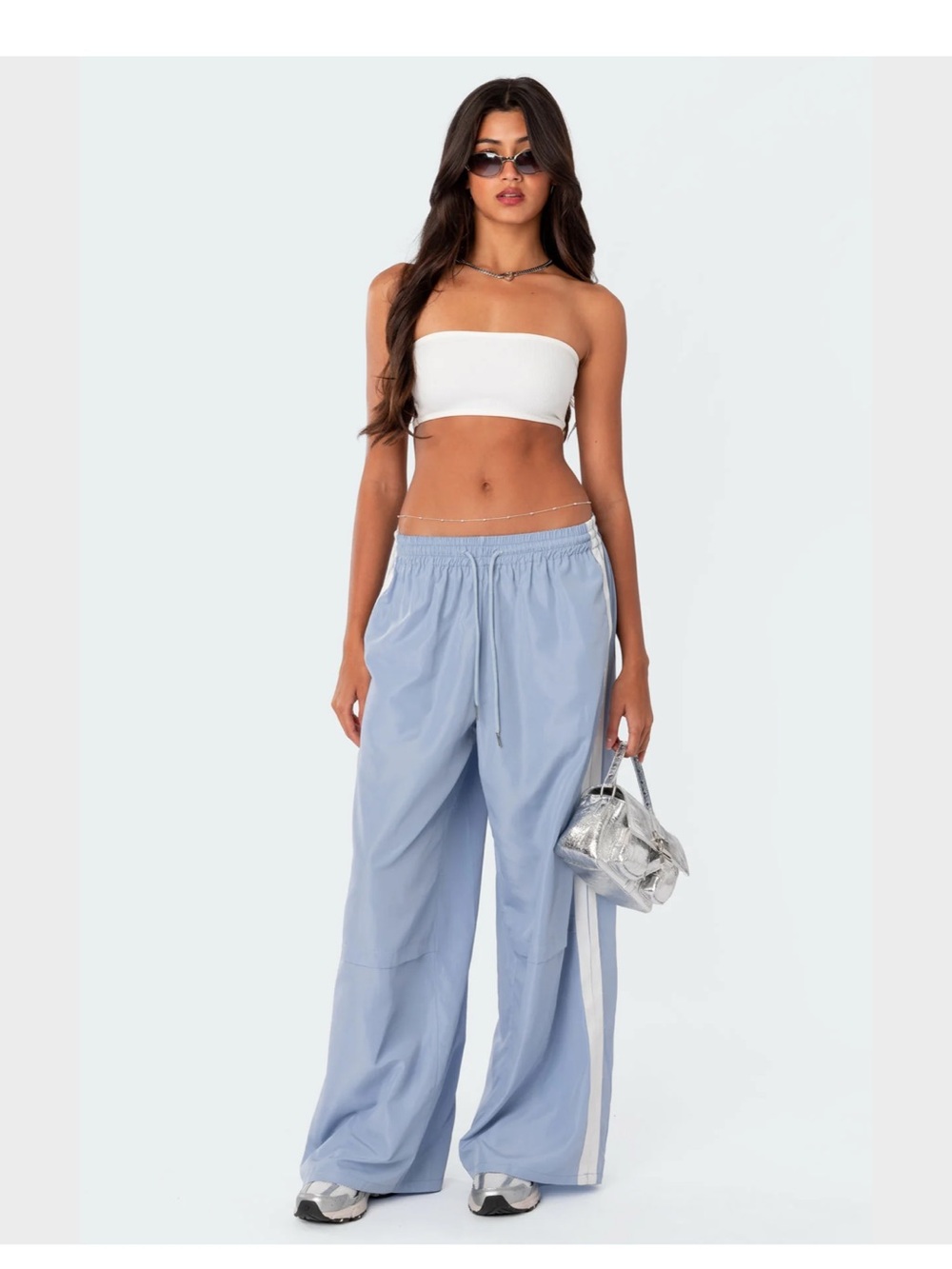 Edikted Fauna Nylon Track Pants Size L